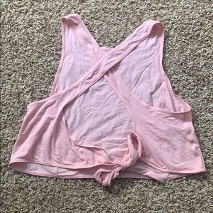 Cross Back Tie Tank Top